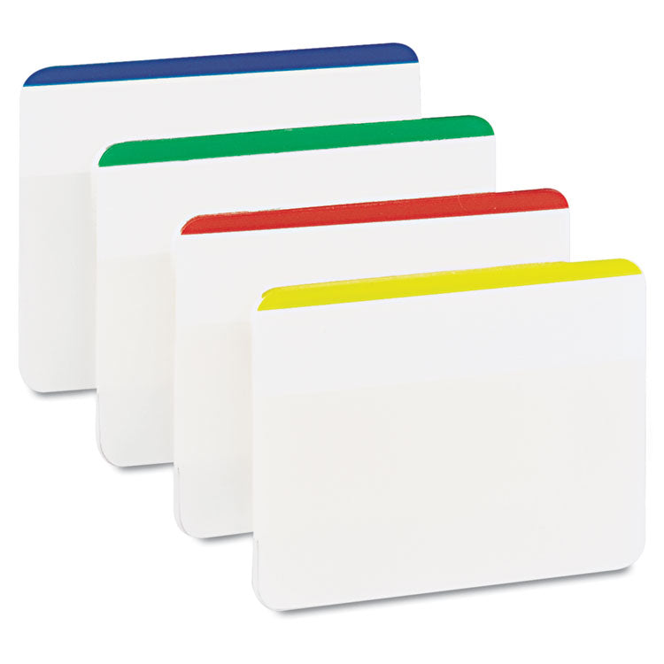Post-it Tabs - Lined Tabs, 1/5-Cut, Assorted Colors, 2" Wide, 24/Pack