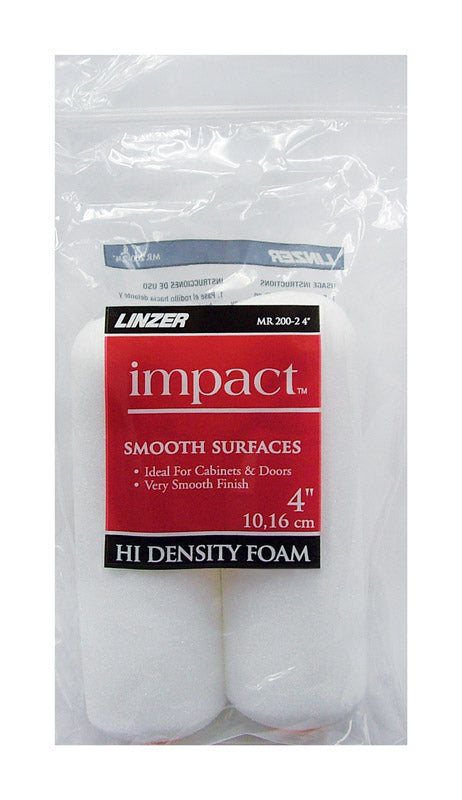 LINZER - Linzer Impact Foam 4 in. W X 1/4 in. Mini Paint Roller Cover 2 pk