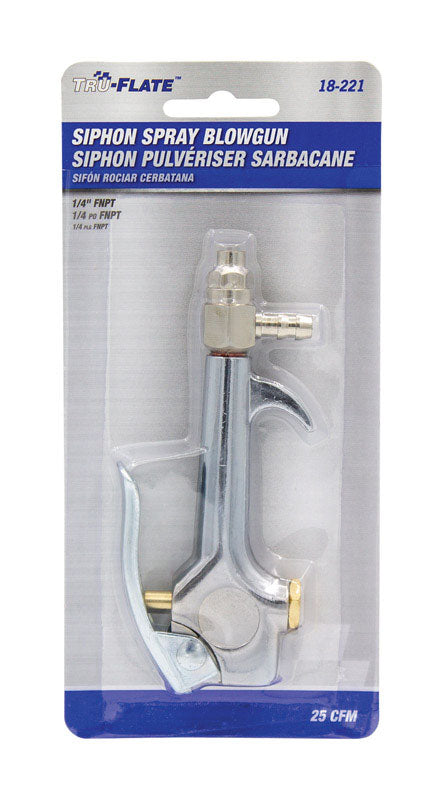 TRU-FLATE - Tru-Flate Steel Siphon Spray Blow Gun 1/4 in. ID