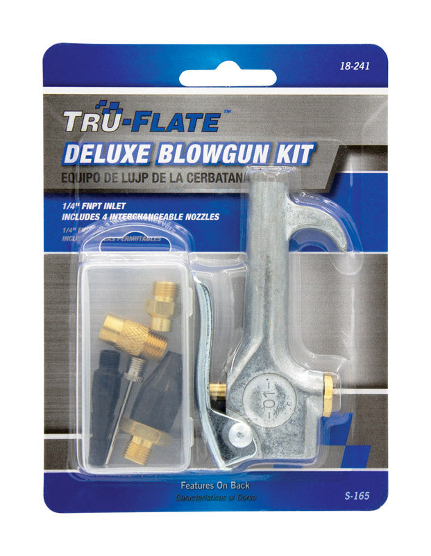 TRU-FLATE - Tru-Flate Steel Air Blow Gun Safety Lever 1/4 in. NPT [TRFL18241]