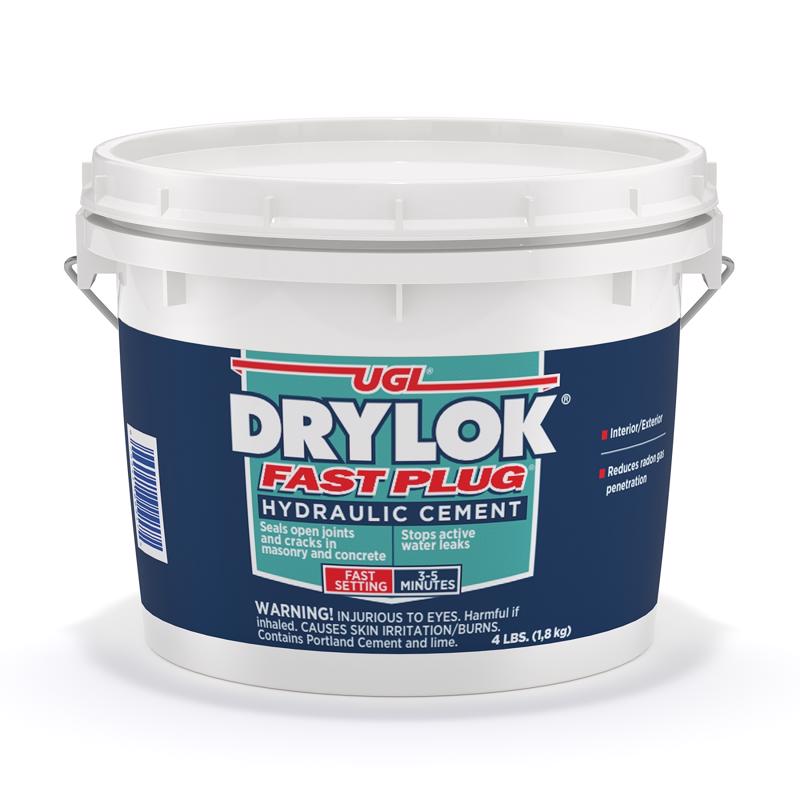 DRYLOK - Drylok Fast Plug Hydraulic Cement 4 lb Gray - Case of 4