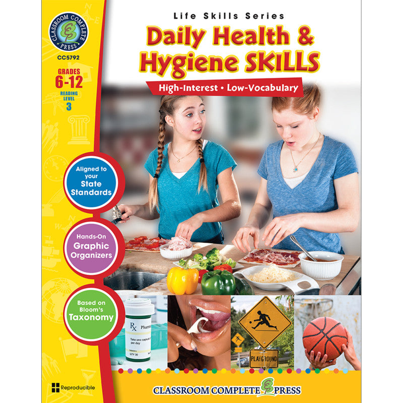 CLASSROOM COMPLETE PRESS - Daily Health & Hygiene Skills Book, Grade 6-12
