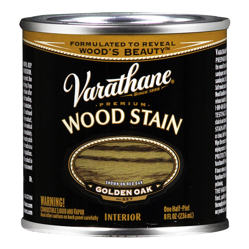 VARATHANE - Varathane Premium Solid Golden Oak Oil-Based Urethane Modified Alkyd Wood Stain 0.5 pt