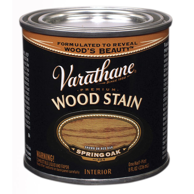 VARATHANE - Varathane Premium Solid Spring Oak Oil-Based Urethane Modified Alkyd Wood Stain 0.5 pt