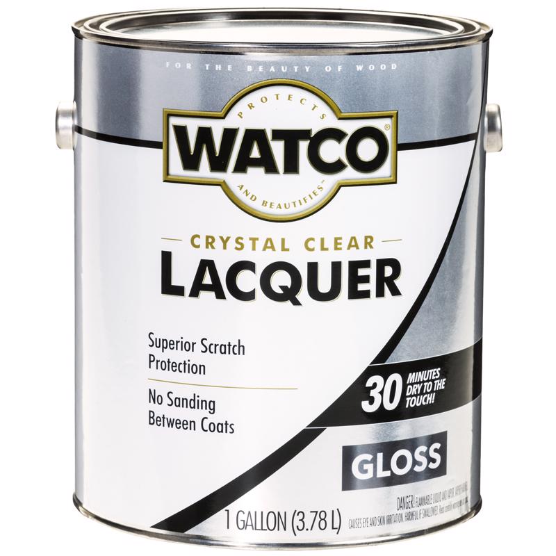 WATCO - Watco Gloss Clear Oil-Based Alkyd Wood Finish Lacquer 1 gal - Case of 2