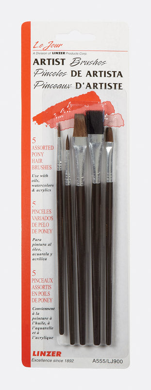 LINZER - Linzer Assorted Artist Paint Brush Set - Case of 12