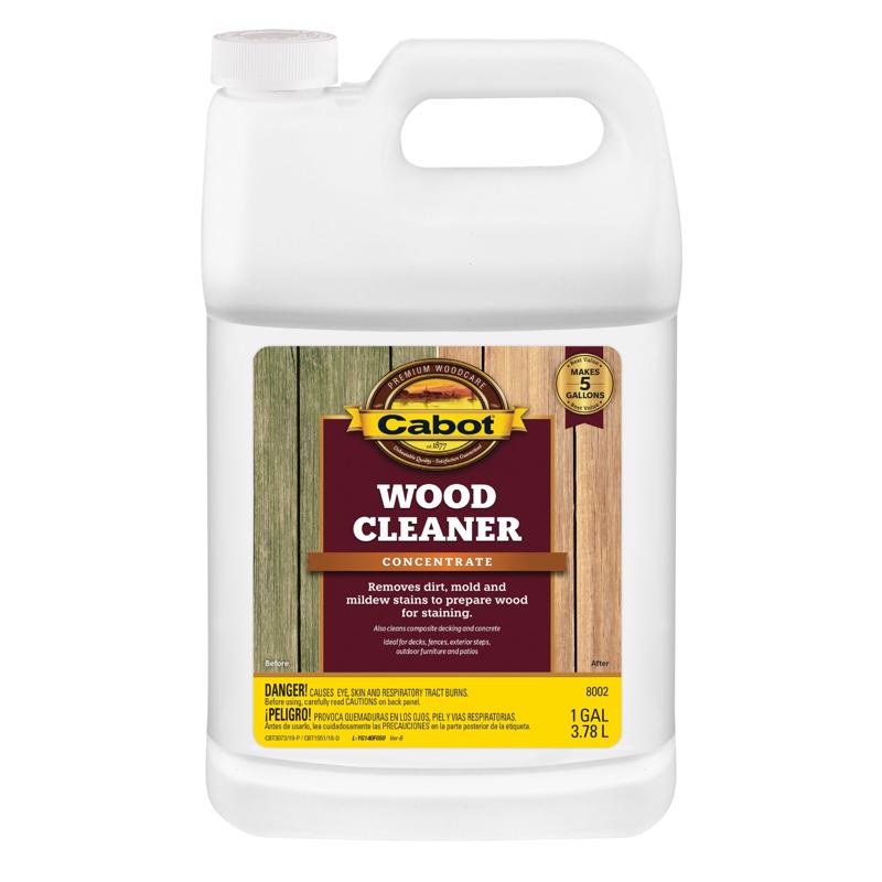 CABOT - Cabot Wood Cleaner Concentrate Deck Cleaner 1 gal - Case of 4