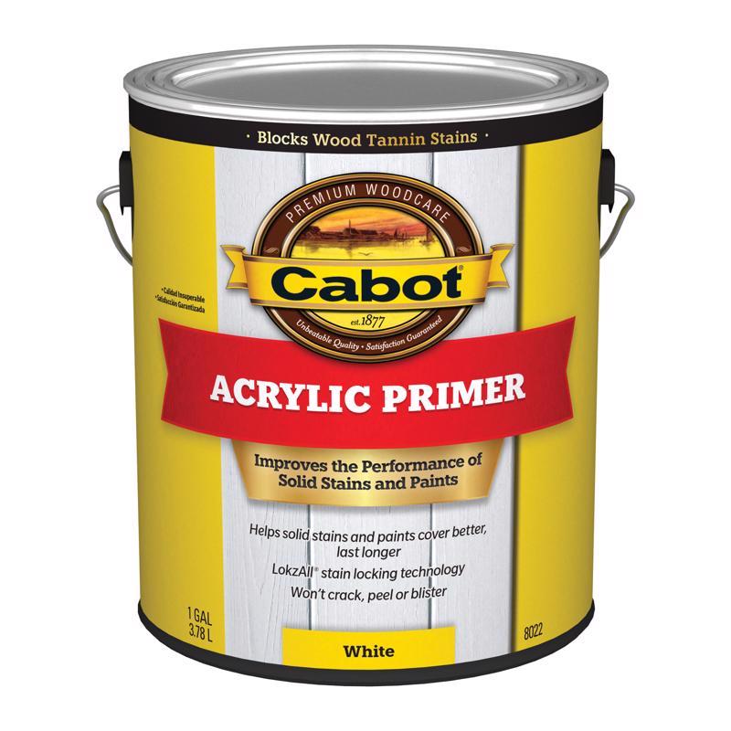 CABOT - Cabot White Acrylic Primer 1 gal - Case of 4