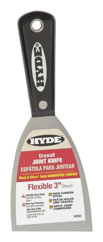 HYDE - Hyde Black & Silver 3 in. W Carbon Steel Chiseled-Edge Paint Scraper [2350]