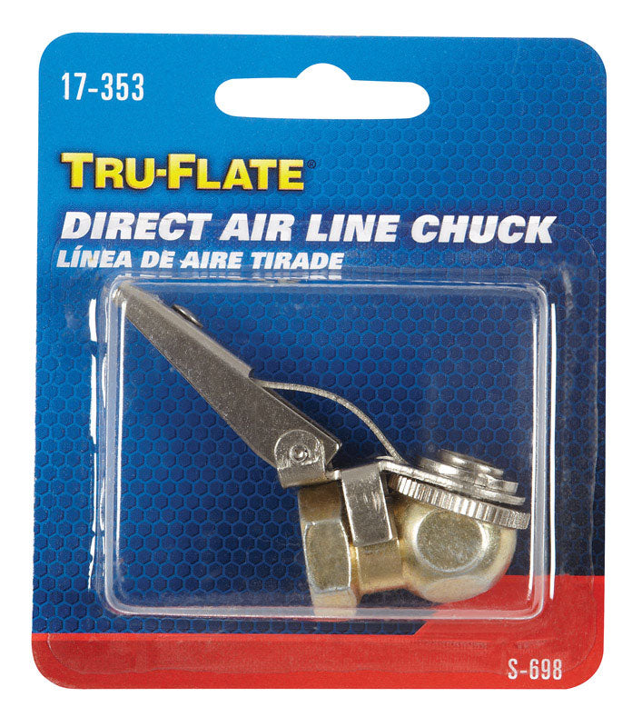 TRU-FLATE - Tru-Flate Steel Safety Grip Air Chuck 1/4 FPT 1 pc