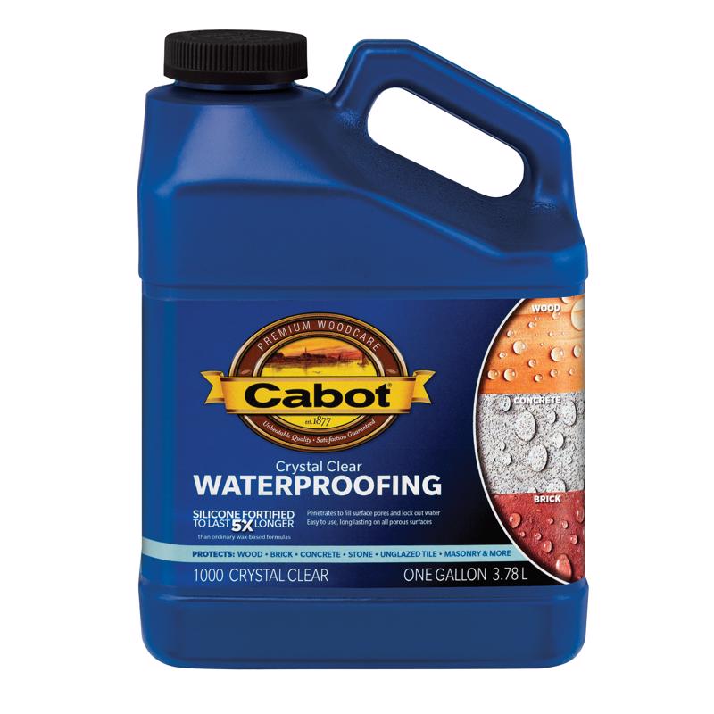 CABOT - Cabot Crystal Clear Waterproofing Crystal Clear Silicone Waterproofing Sealer 1 gal - Case of 4