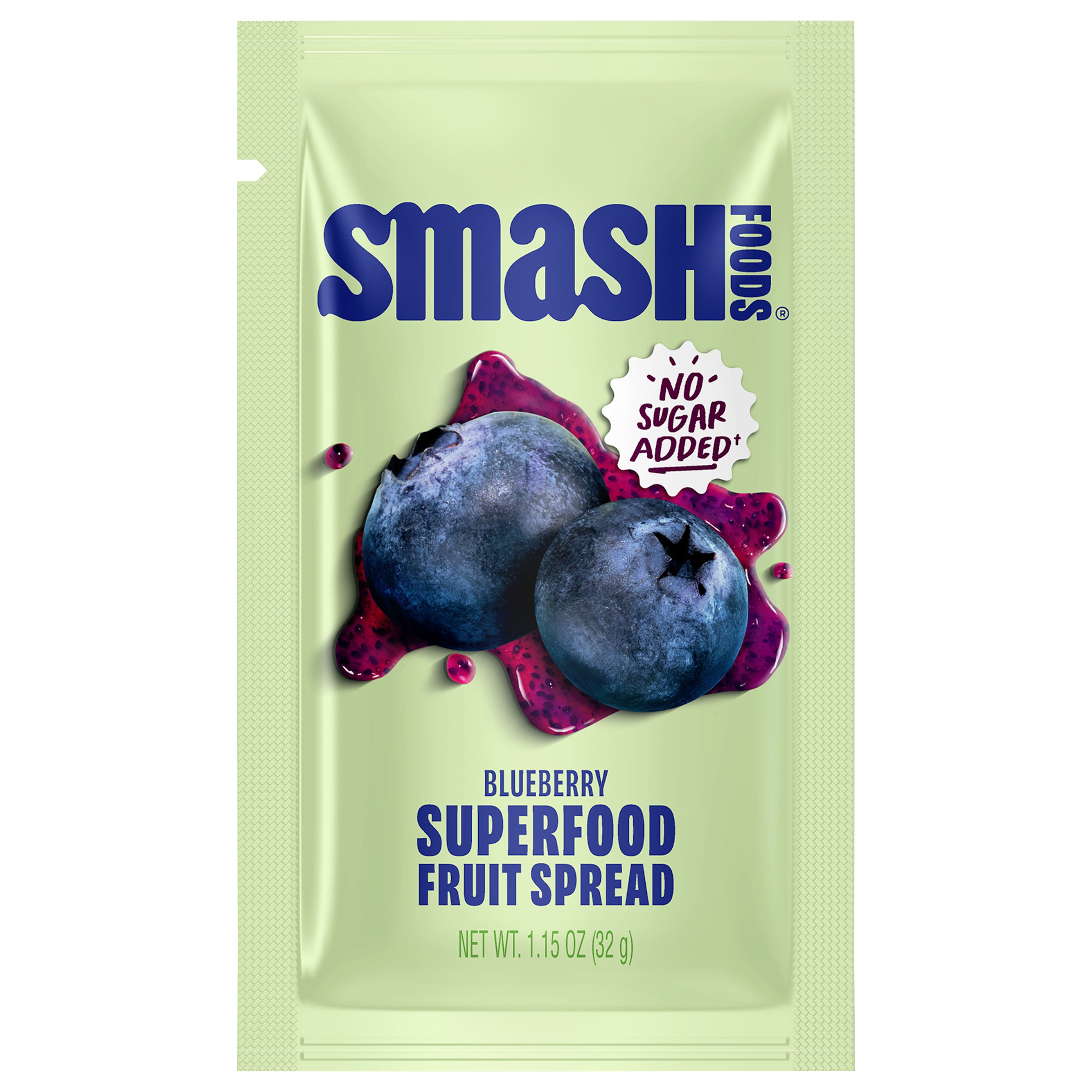 Smash Blueberry Superfood Fruit Spread Single Serve - Case of 10