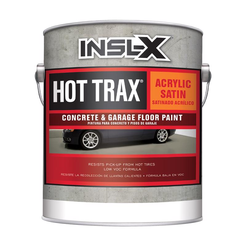 INSL-X - Insl-X Hot Trax Satin Silver Gray Water-Based Acrylic Concrete & Garage Floor Paint 1 gal