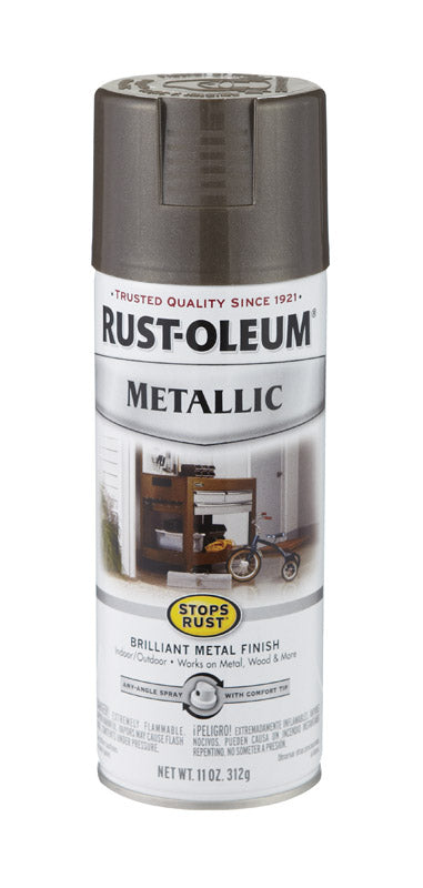 RUST-OLEUM - Rust-Oleum Stops Rust Dark Bronze Metallic Spray Paint 11 oz