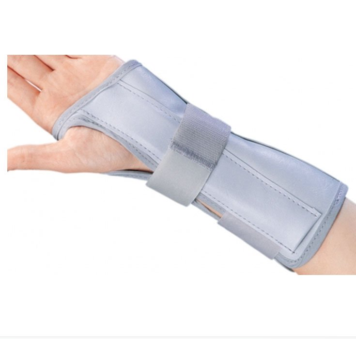 DJO - Wrist / Forearm Brace ProCare® Universal Aluminum / Flannelette / Nylon Left Hand Black / Blue One Size Fits Most [1/EA]