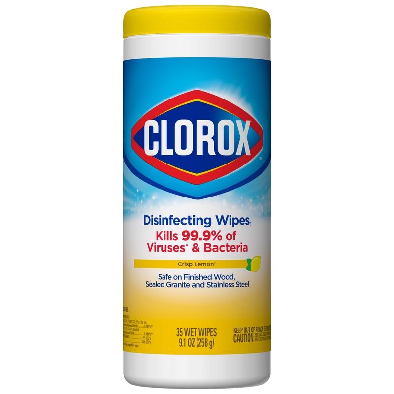 CLOROX - Clorox Lemon Scent Disinfecting Wipes 35 ct 1 pk