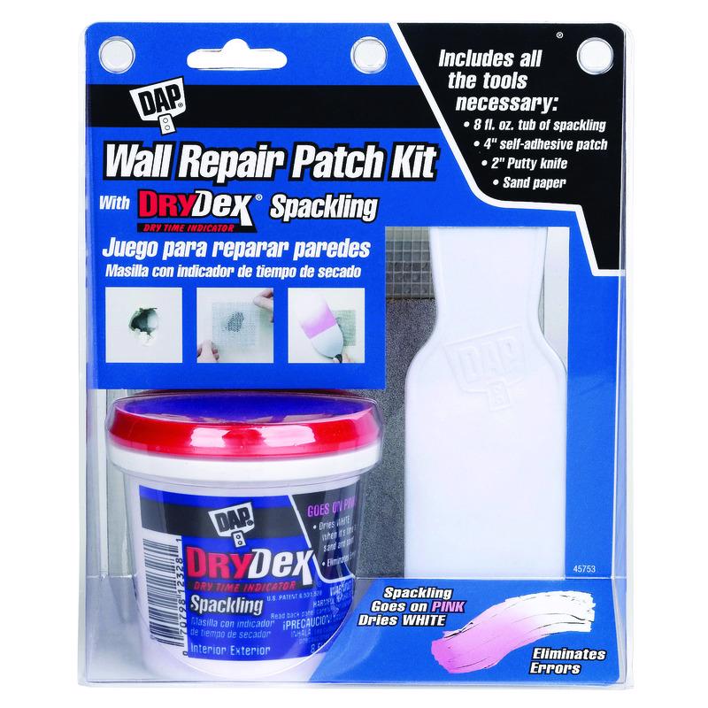 DAP - DAP Drydex 3.5 in. L X 6.6 in. W Spackling White Wall Repair Kit