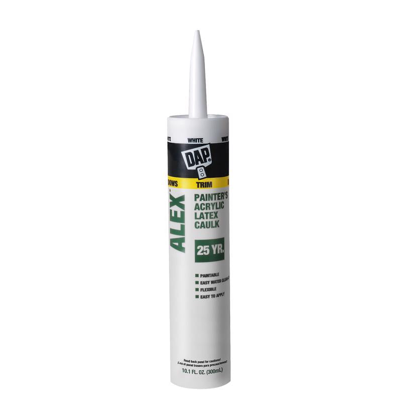 DAP - DAP Alex White Acrylic Latex Painter's Caulk 10.1 oz - Case of 12 [7079818670]