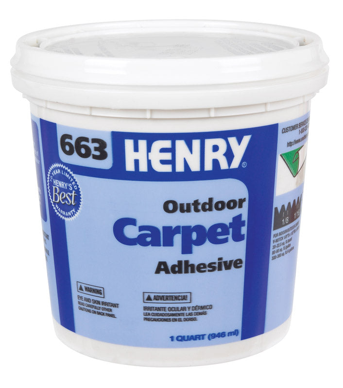 HENRY - Henry 663 Outdoor Carpet High Strength Paste Adhesive 1 qt