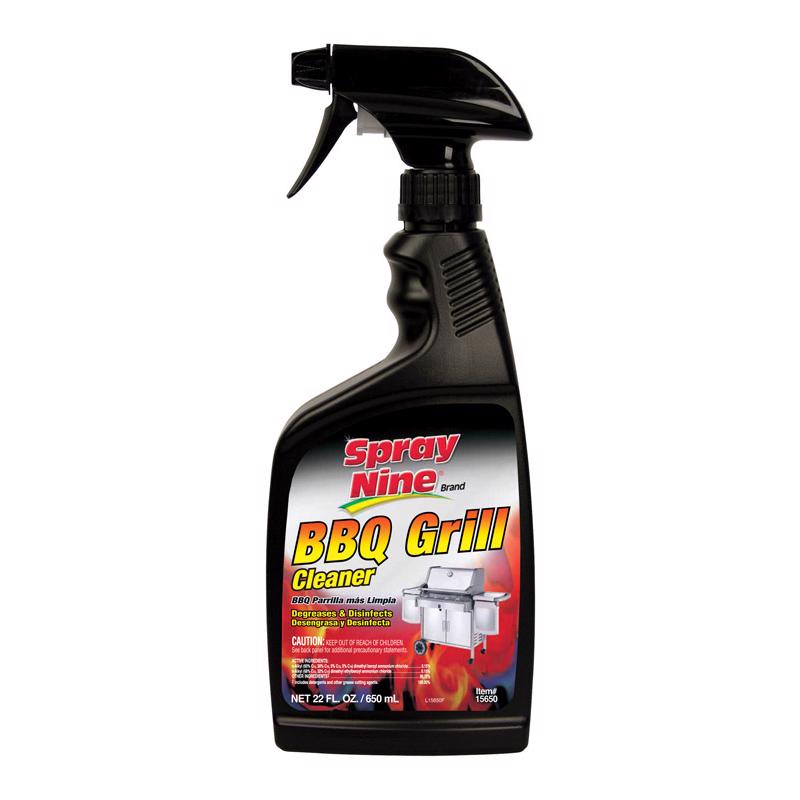 SPRAY NINE - Spray Nine No Scent BBQ Grill Cleaner Liquid 22 oz - Case of 6