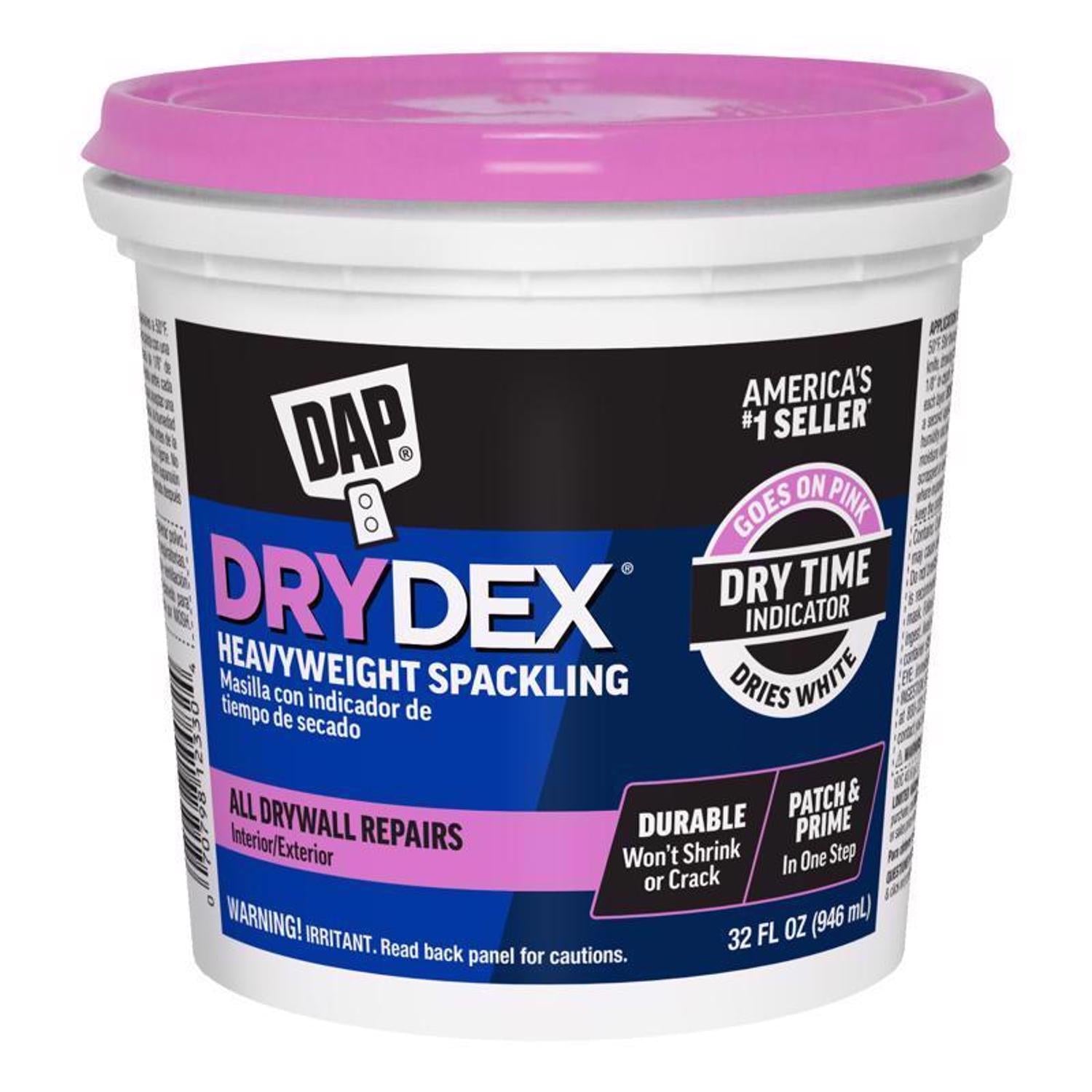 DAP DryDex Ready to Use White Spackling Compound 1 qt - Case of 6