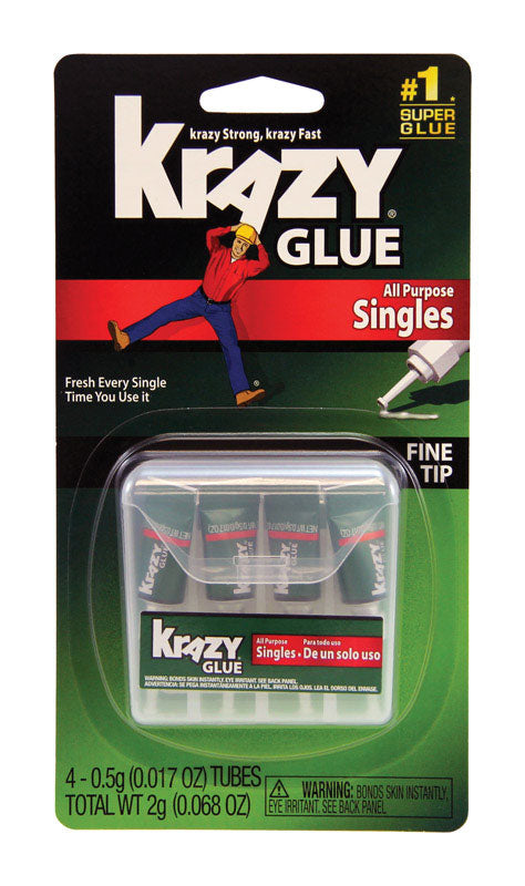 KRAZY GLUE - Krazy Glue Super Strength Polyvinyl acetate homopolymer All Purpose Adhesive 0.017 oz