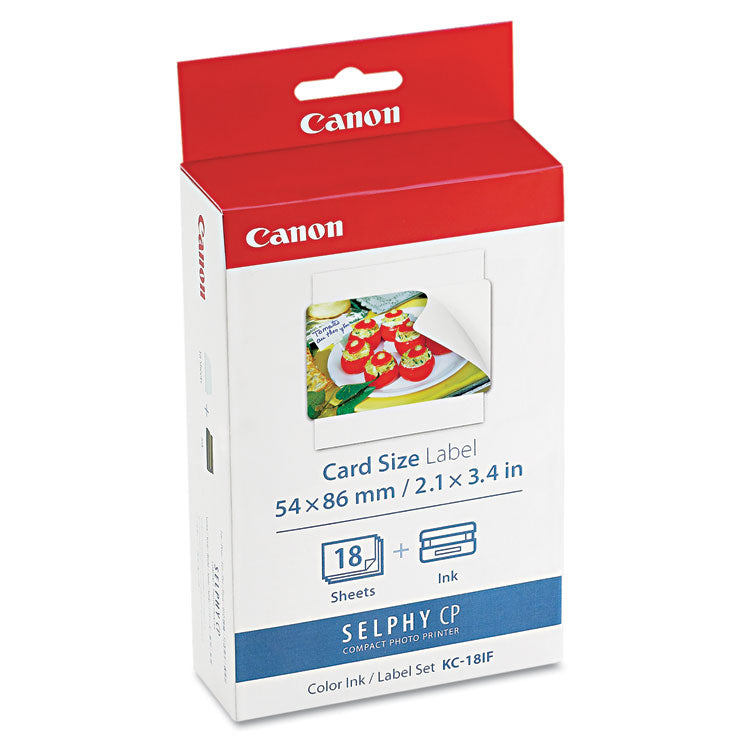 Canon - 7741A001 (KC-18IF) Ink/Label Combo, Black/Tri-Color