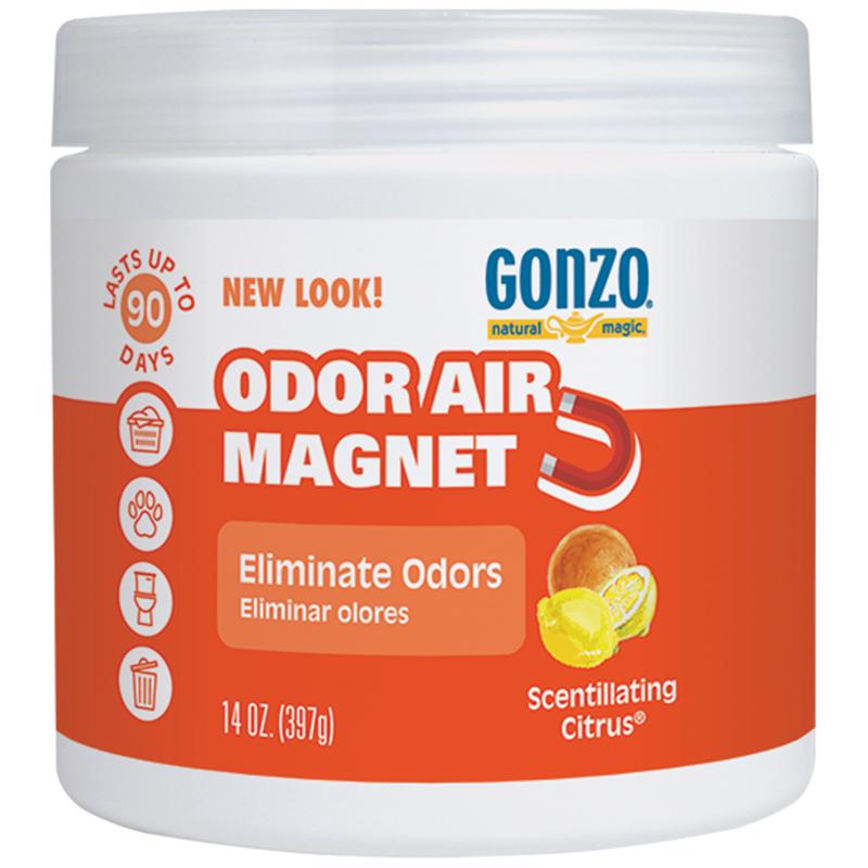 ODOR BLASTER - Gonzo Natural Magic Citrus Scent Odor Absorber 14 oz Gel