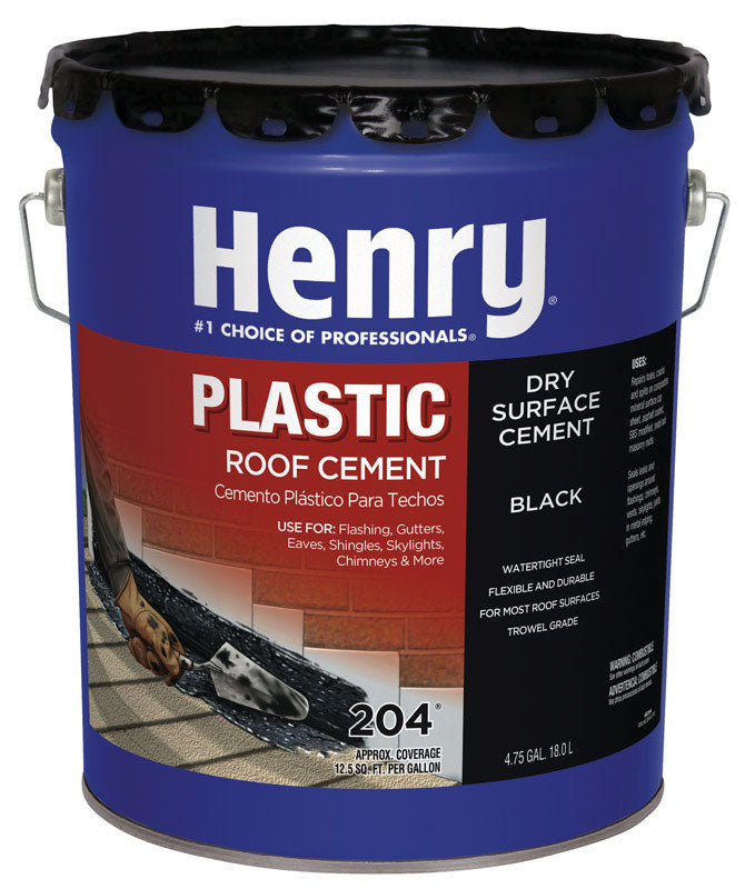 HENRY - Henry Smooth Black Asphalt Roof Cement 4-3/4 gal