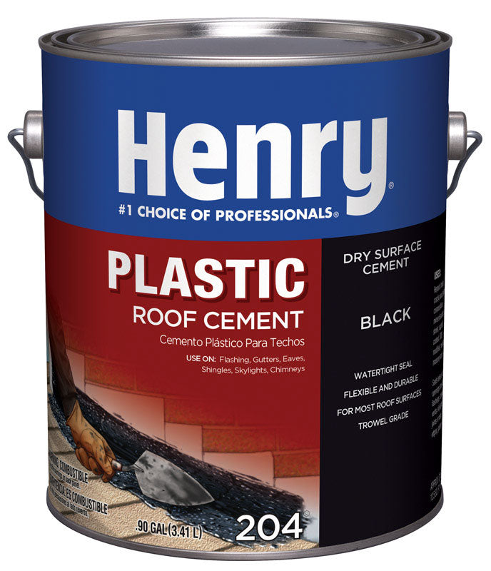 HENRY - Henry Smooth Black Asphalt Roof Cement 0.9 gal - Case of 4