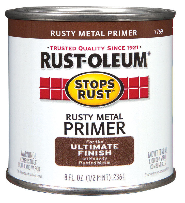 RUST-OLEUM - Rust-Oleum Stops Rust Brown Oil-Based Alkyd Primer 0.5 pt