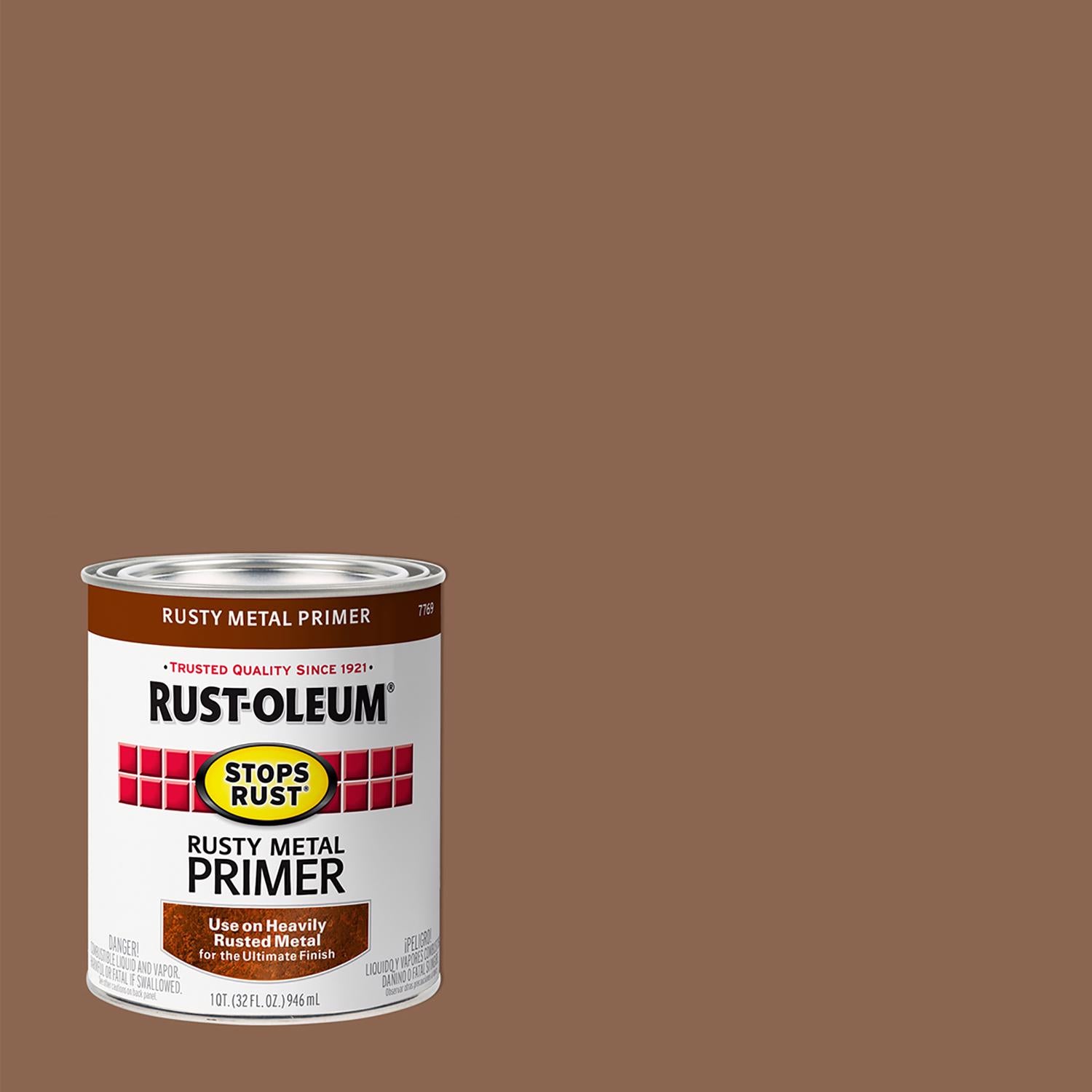 Rust-Oleum Stops Rust Brown Oil-Based Alkyd Primer 1 qt - Case of 2