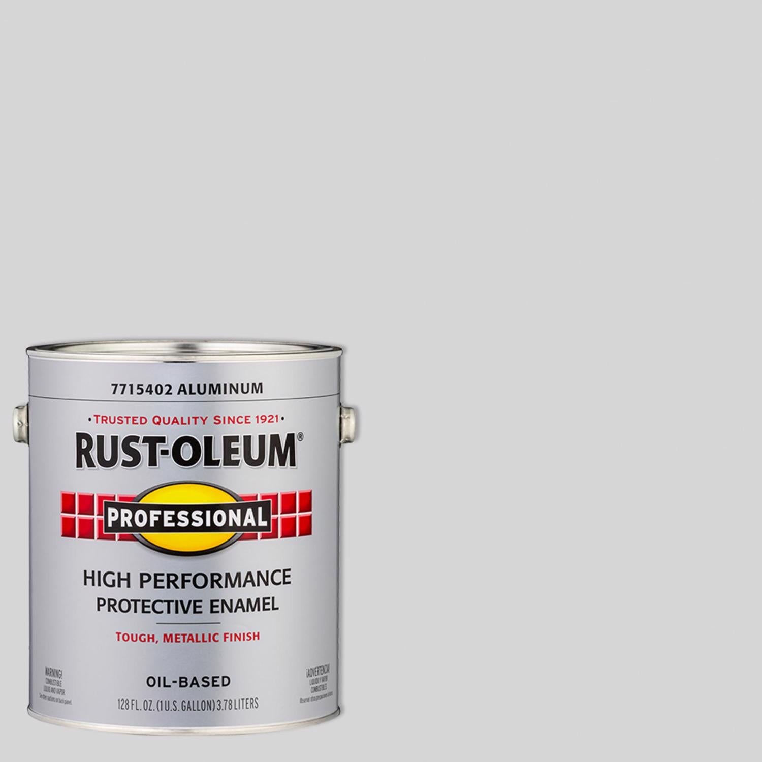 Rust-Oleum Gloss Aluminum Oil-based Protective Enamel Paint 1 gal - Case of 2