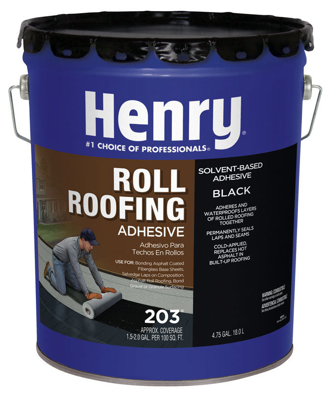 HENRY - Henry Smooth Black Asphalt Cold-Ap Roof And Lap Adhesive 4-3/4 gal