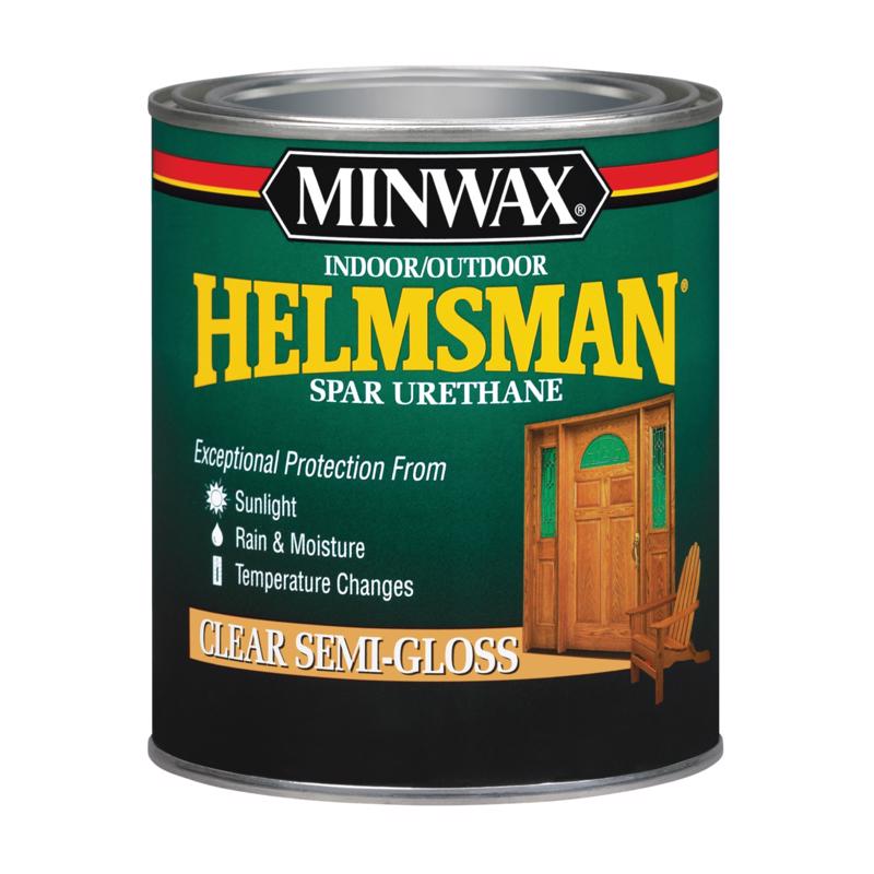 HELMSMAN - Minwax Helmsman Semi-Gloss Clear Oil-Based Spar Urethane 1 qt