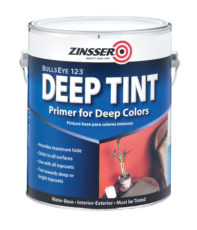 ZINSSER - Zinsser Bulls Eye 123 Deep Tint White Primer and Sealer 1 gal - Case of 4