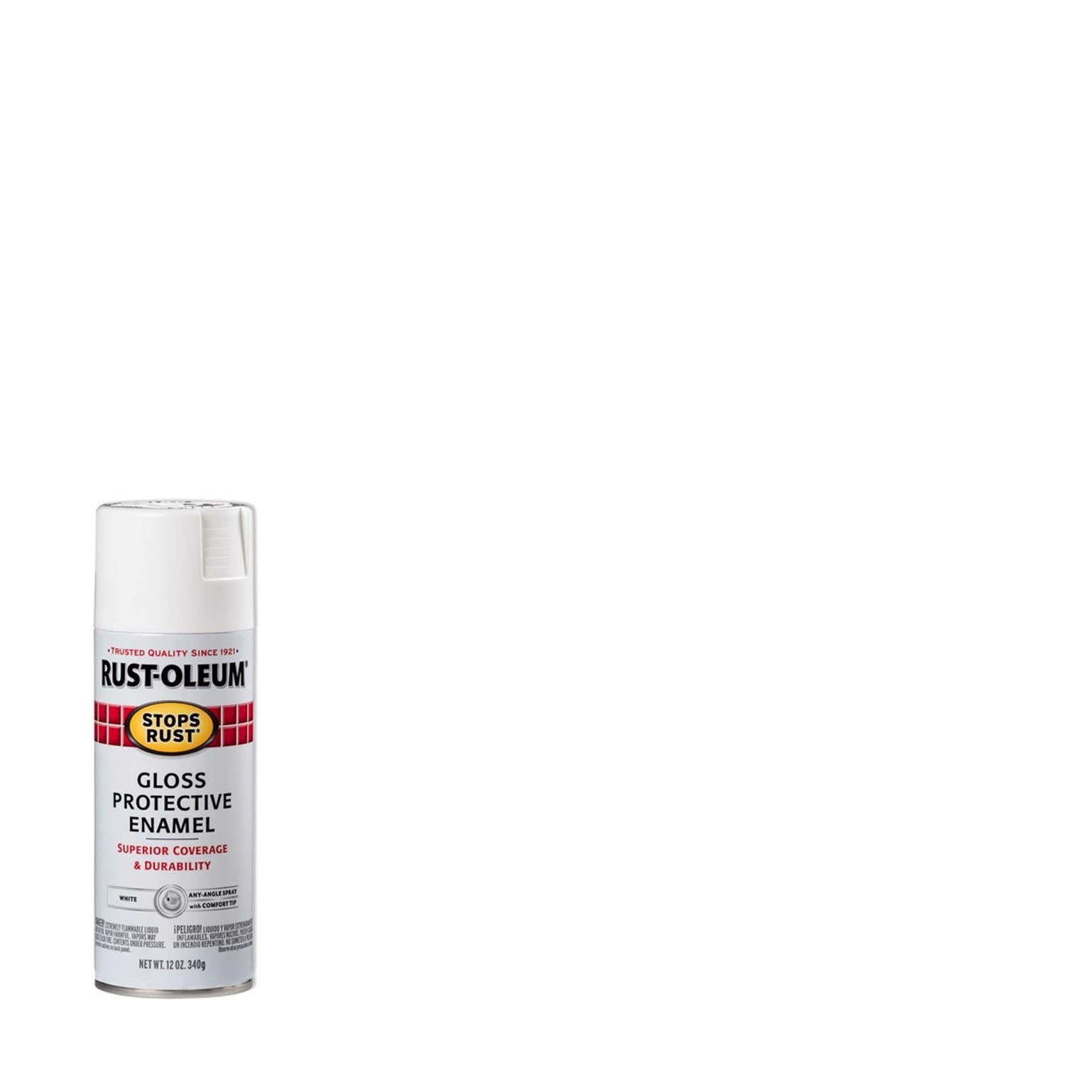 Rust-Oleum Stops Rust Gloss White Spray Paint 12 oz - Case of 6