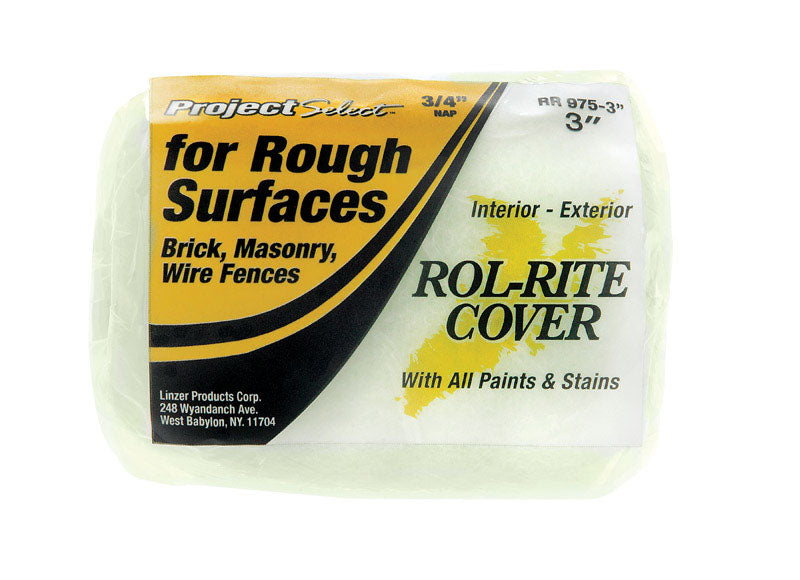 LINZER - Linzer Rol-Rite Polyester 3 in. W X 3/4 in. Trim Paint Roller Cover 1 pk - Case of 12