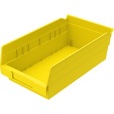 Akro-Mils Economical Storage Shelf Bins [BIN;6.6X11.6X4;YELLOW-EA]