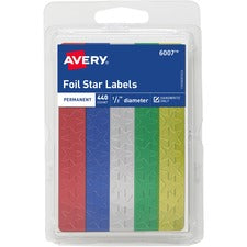Avery&reg; Assorted Foil Star Labels