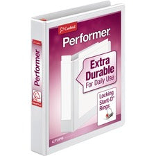 Cardinal Xtravalue Clearvue Locking D-Ring Binder [BINDER;CLRVW;PERFORM;1";WE-EA]