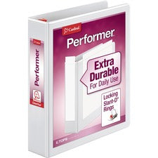 Cardinal Xtravalue Clearvue Locking D-Ring Binder [BINDER;CLRVW;PERFRM;1.5";WE-EA]