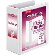 Cardinal Xtravalue Clearvue Locking D-Ring Binder [BINDER;CLRVW;PERFORM;4";WE-EA]