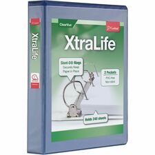 Cardinal Xtralife ClearVue Locking Slant-D Binders [BINDER;X-LIFE;DRING;1.5";BE-EA]