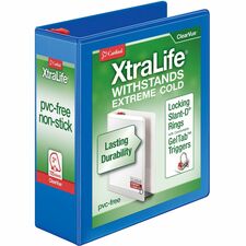 Cardinal Xtralife ClearVue Locking Slant-D Binders [BINDER;X-LIFE;DRING;3";BE-EA]