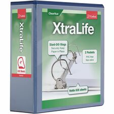 Cardinal Xtralife ClearVue Locking Slant-D Binders [BINDER;X-LIFE;DRING;4";BE-EA]