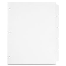 Cardinal Write 'N Erase Mylar Tab Dividers [DIVIDERS;WRITE&ERASE;5TB;WE-ST]