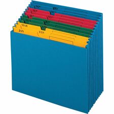 Pendaflex Recycled Expanding File - 11" x 12" - 12 Pocket(s) - Paper, Paper - Blue - 10% Recycled - 1 Each [FILE;PROJECT;DESKTP;MNTH;BE-EA]