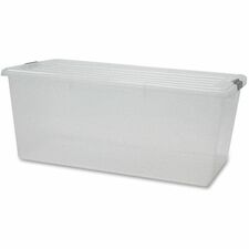 IRIS Clear Storage Boxes with Lids [TOTE;W/LID;91 QT;CL-CT]