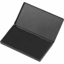 CLI Nontoxic Foam Ink Pads - 1 Each - 2.8" Width x 4.3" Length - Foam Pad - Black Ink - Black
